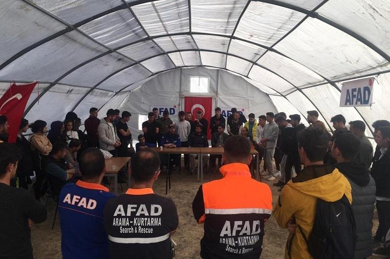 Sivil Savunma ve İtfaiyecilik Programından Depremden Etkilenen Köylere Ziyaret
