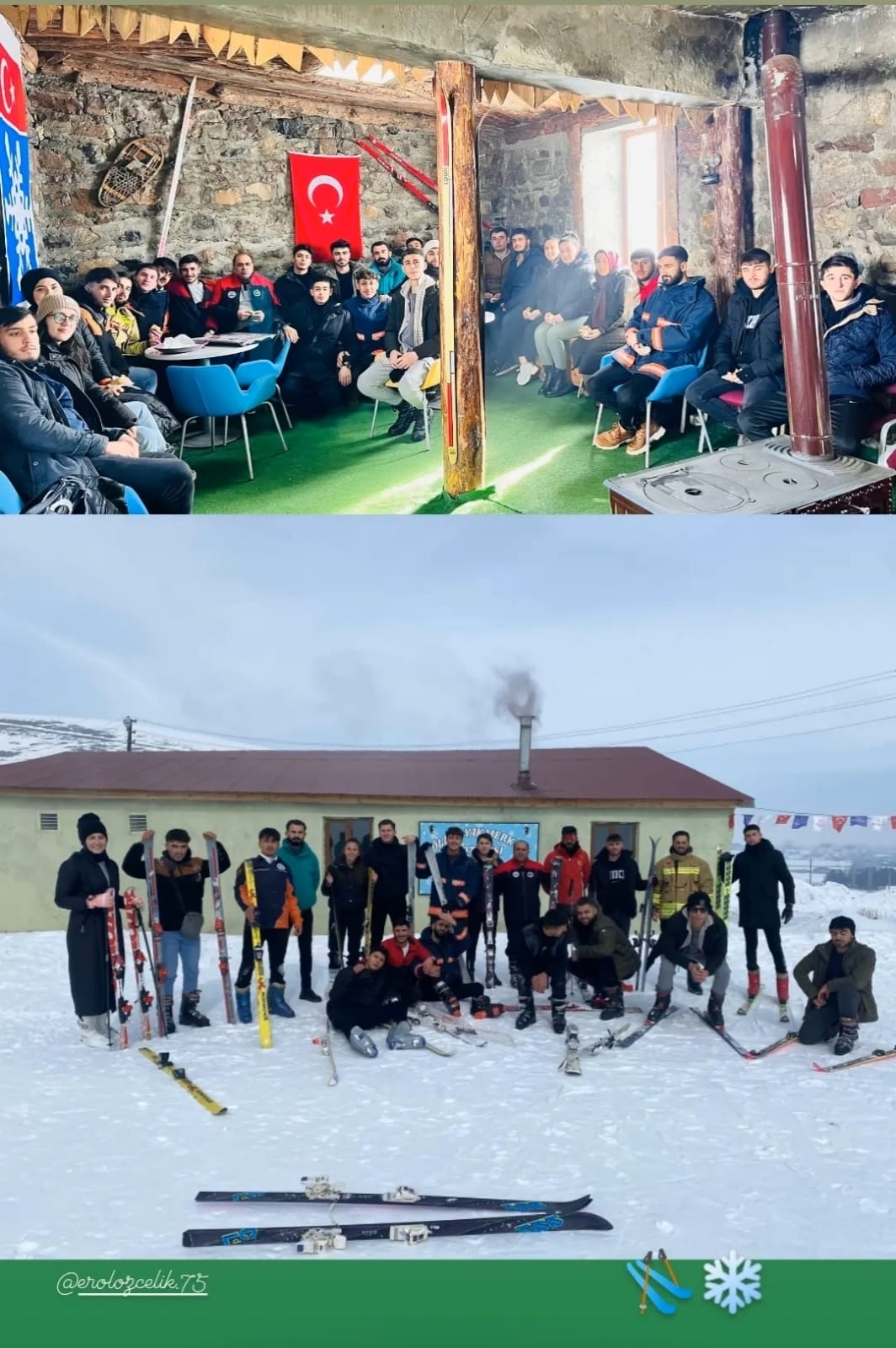 Sivil Savunma ve İtfaiyecilik Programı Öğrencileri Kayak Etkinliği