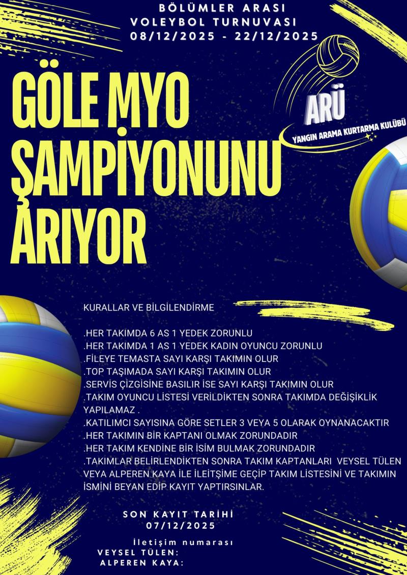 Yangın Arama Kurtarma Kulübü Voleybol Turnuvası