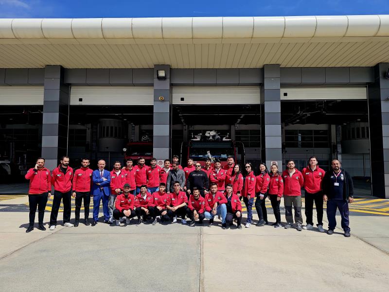 Eğitim - Erzincan Yıldırım Akbulut Havalimanı ARFF Uçak Yangın ve Araç Simülatörü